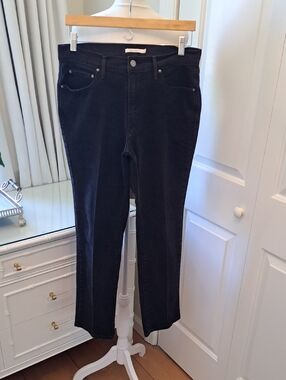 Levi's Womens 505 Straight Leg Black Stretch Wash Casual/Preppy‎ Jeans 30x30
